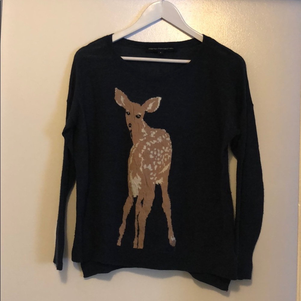 French Connection Deer Sweater